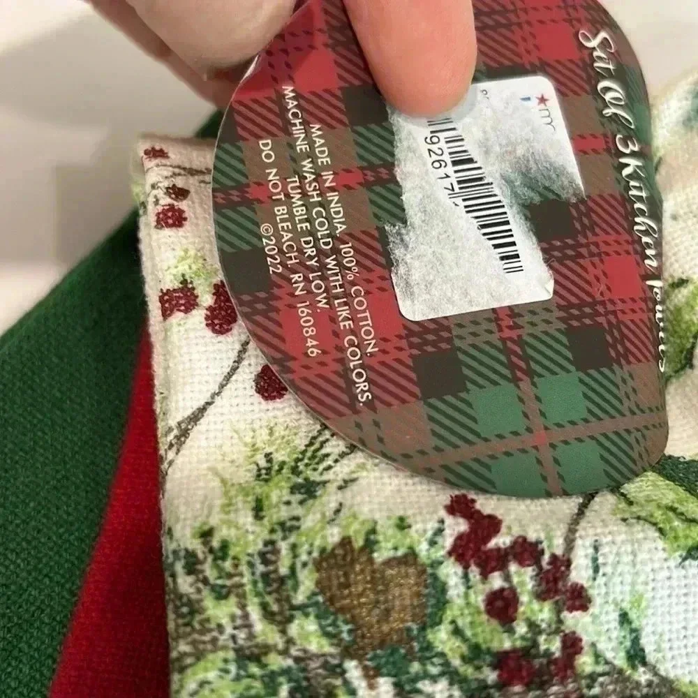 Holiday Cheer Set of 3 kitchen towels